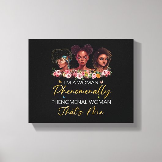 Fenomenale vrouw op het Canvas Afdruk (Voorkant)