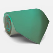 Fenomenon - Groen Wit Grijs Zee Schuimsalie Stropdas (Opgerold)