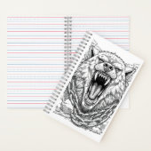 Fenrir Bound Wolf Norse Mythology Sketch Art Noteb Notitieboek (Binnen)
