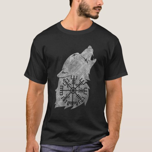 Fenrir Fenrir Wolf van Odin Vikings Asgard Valhall T-shirt (Voorkant)