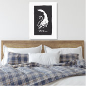 Fenrir Fenris is gratis hondenwandelende norse myt Canvas Afdruk (Insitu (Slaapkamer))