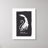 Fenrir Fenris is gratis hondenwandelende norse myt Canvas Afdruk (Voorkant)