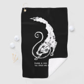 Fenrir Fenris is gratis hondenwandelende norse myt Golfhanddoek (Insitu)