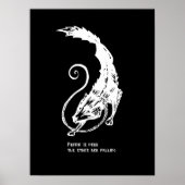 Fenrir Fenris is gratis hondenwandelende norse myt Poster (Voorkant)