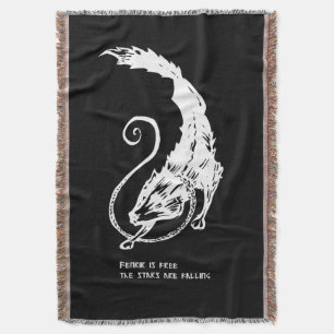 Fenrir Fenris is vrije hond viking noorse mytholog Deken
