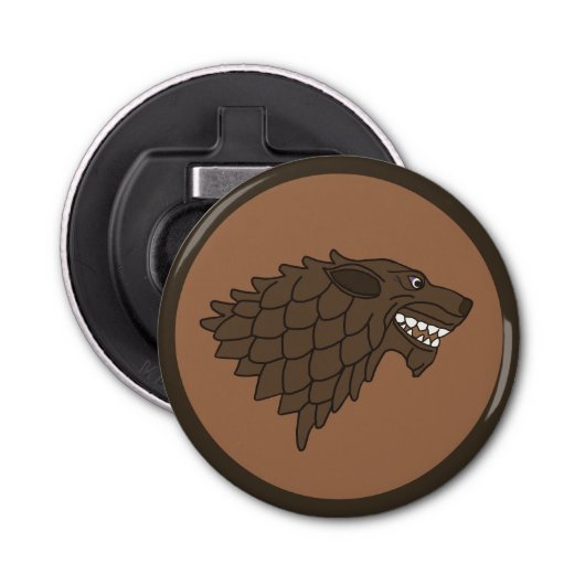 Fenrir/Fenriswolf Button Flesopener (Voorkant)