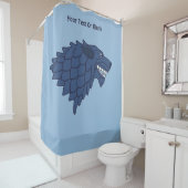 Fenrir/Fenriswolf Douchegordijn (In situ)