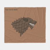 Fenrir/Fenriswolf Fleece Deken (Voorkant (Horizontaal))