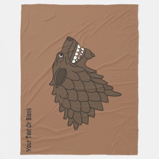 Fenrir/Fenriswolf Fleece Deken (Voorkant)