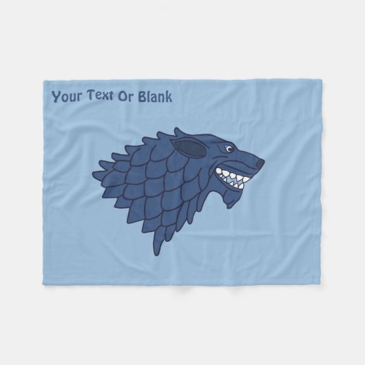 Fenrir/Fenriswolf Fleece Deken (Voorkant (Horizontaal))