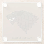 Fenrir/Fenriswolf Glazen Onderzetter (Achterkant)