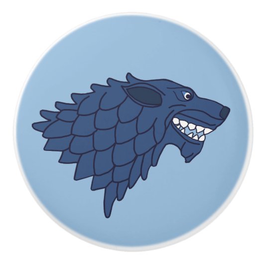 Fenrir/Fenriswolf Keramische Knop (Voorkant)