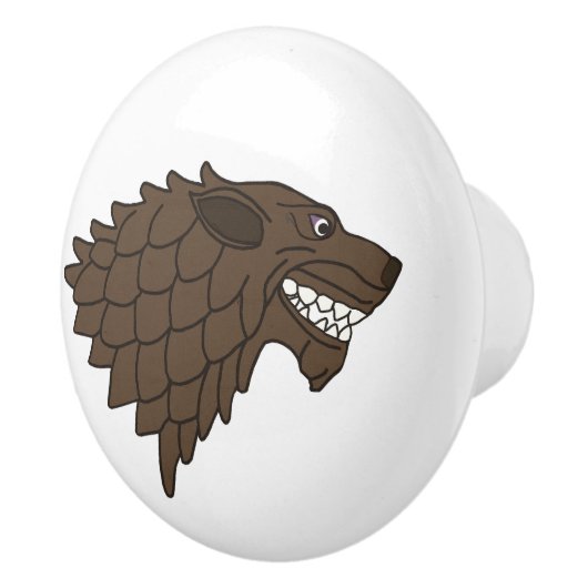 Fenrir/Fenriswolf Keramische Knop (Rechts)