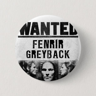 Fenrir Greyback Gezocht Poster Ronde Button 5,7 Cm