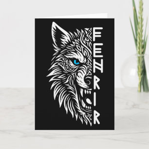 Fenrir Viking Wolf Van Odin Noorse Viking Keltisch Kaart