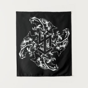 Fenrir Wolf Banner Wandkleed