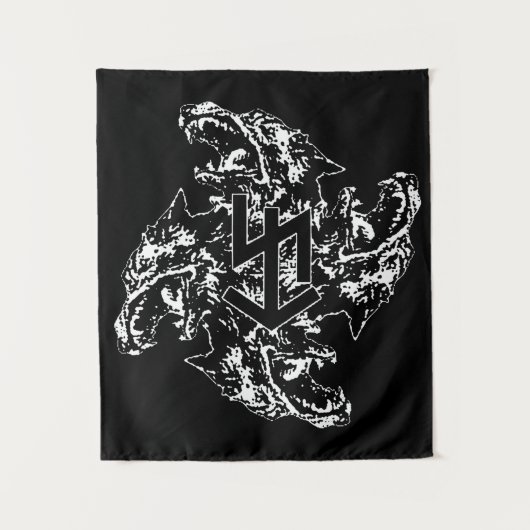 Fenrir Wolf Banner Wandkleed (Voorkant)