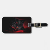 Fenrir - Zwarte wolf met rode ogen Bagagelabel (Voorkant horizontaal)