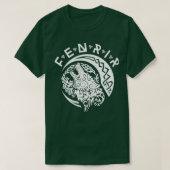 Fenriswolf Fenrir White Wikinger Vikings T-shirt (Design voorkant)