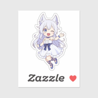 Fenrys Chibi Stijl Fanart Sticker