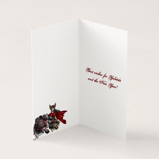 Fensalir's Door: Yuletide Vriendelijkheid Groeten  Kaart (Binnen)