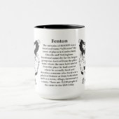 Fenton gezinskolf van wapens mok (Midden)