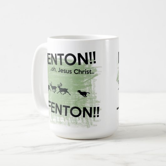 Fenton - Jezus Christus! Mok van honden (Voorkant links)