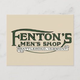 Fenton's Mannen Shop Brattleboro Briefkaart