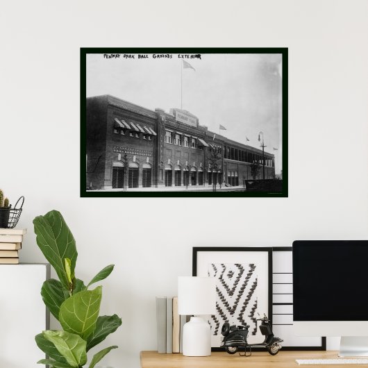 Fenway Park Boston Baseball 1914 Poster (Thuiskantoor)