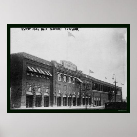 Fenway Park Boston Baseball 1914 Poster (Voorkant)