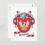 Fenwick Family Crest Briefkaart (Voorkant / Achterkant)