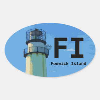 Fenwick Island bumper sticker ovaal