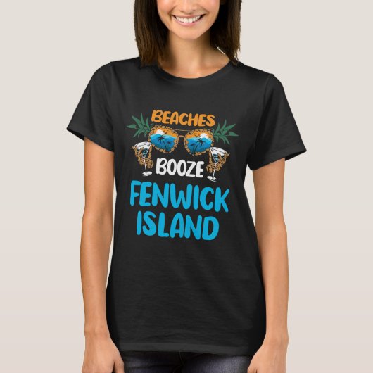 Fenwick Island Delaware Beaches Vacation Party Mat T-shirt (Voorkant)