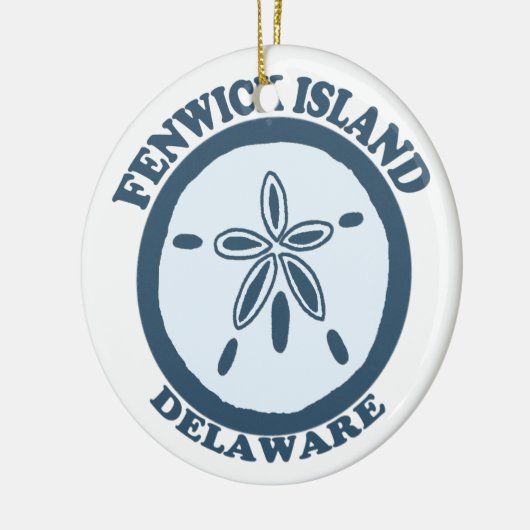 Fenwick Island Keramisch Ornament (Links)