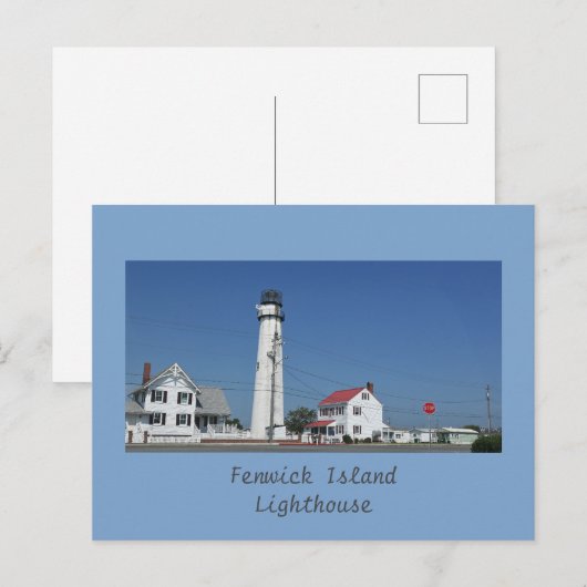 Fenwick Island Vuurtoren Briefkaart (Voorkant / Achterkant)