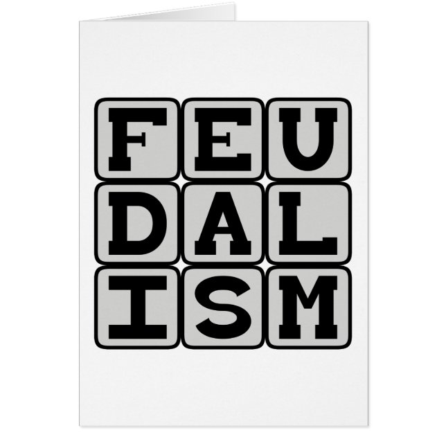 Feodalisme, sociaal systeem in de middeleeuwen (Voorkant)