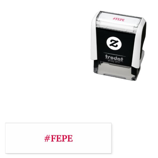 #FEPE RODE INKT STEMPEL (In situ)