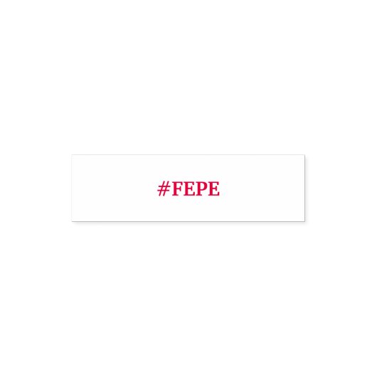 #FEPE RODE INKT STEMPEL (Design)