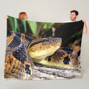 FER-DE-LANCE FLEECE DEKEN