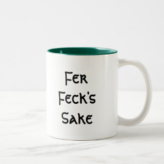 Fer Feck's Sake Tweekleurige Koffiemok