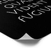 Ferae pericula quae vident fugiut poster (Hoek)