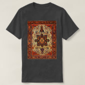 Ferahan Sarouk Antiek Perzische tapijtafdrukken T-shirt (Design voorkant)