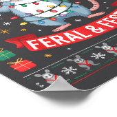 Feral And Festive Ossum Christmas Sweater Poster (Hoek)