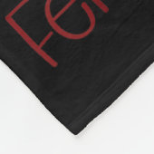 Feral And Festive Raccoon Funny Christmas  Fleece Deken (Hoek)