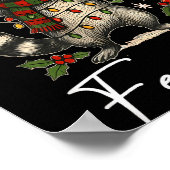 Feral And Festive Raccoon Santa Hat Christmas Ligh Poster (Hoek)
