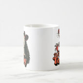 Feral Angry Possum niet vandaag typografie Koffiemok (Center)