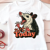 Feral Angry Possum niet vandaag typografie Romper