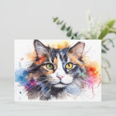 Feral Calico #87 Feestdagenkaart (Staand voorkant)