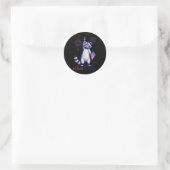 Feral & Camp; Gratis Grappig Patriottisch Racoon e Ronde Sticker (Tas)