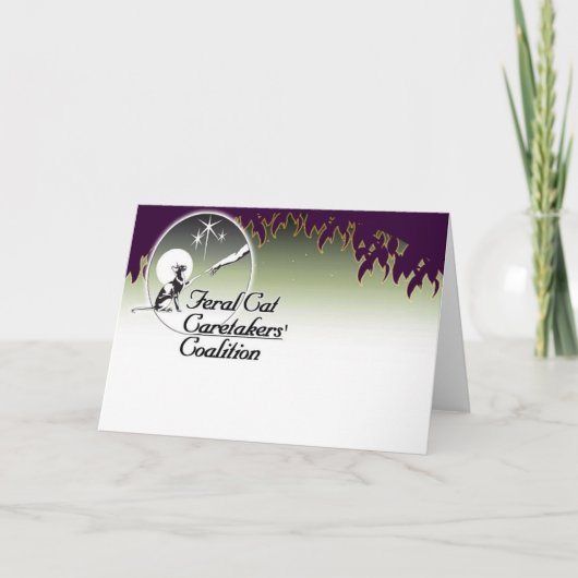 Feral cat Caretakers logo Cards Kaart (Voorkant)